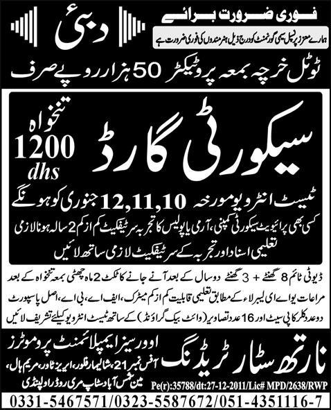 Security Jobs in Dubai