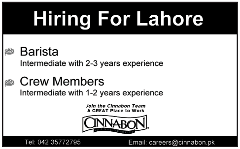 CINNABON Jobs