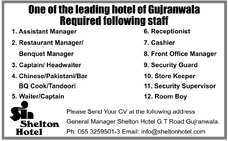 Shelton Hotel Jobs