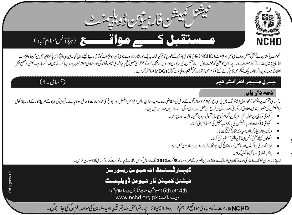 Jobs at NCHD National Commission for Human Development (Government Job)