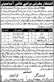 Driver and Khakrob Required at TMA